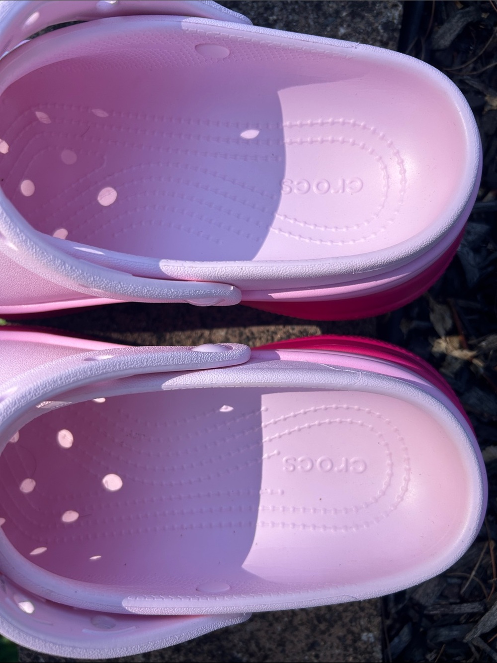 CROCS Classic Stacked Clogs- Dragon Fruit - Picture 5 of 8